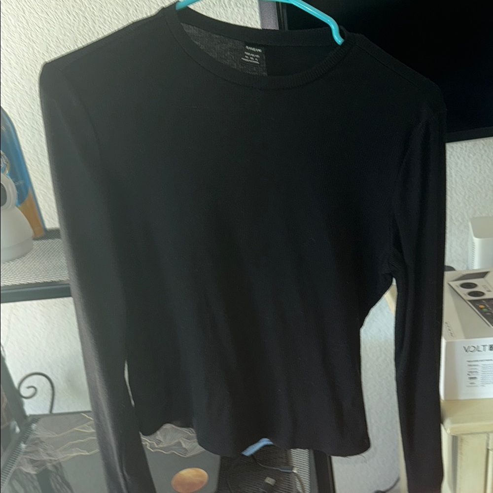Black Long Sleeve Top